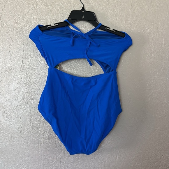 Women’s BMJL Halter One Piece Swimsuit Blue Small - Picture 3 of 6